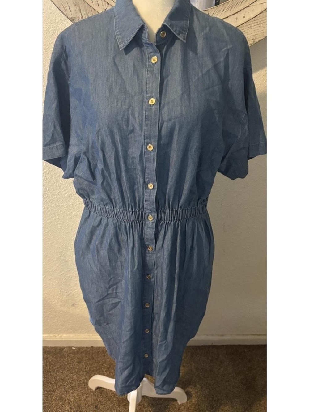 Michael Kors Light Blue Shirt Dress